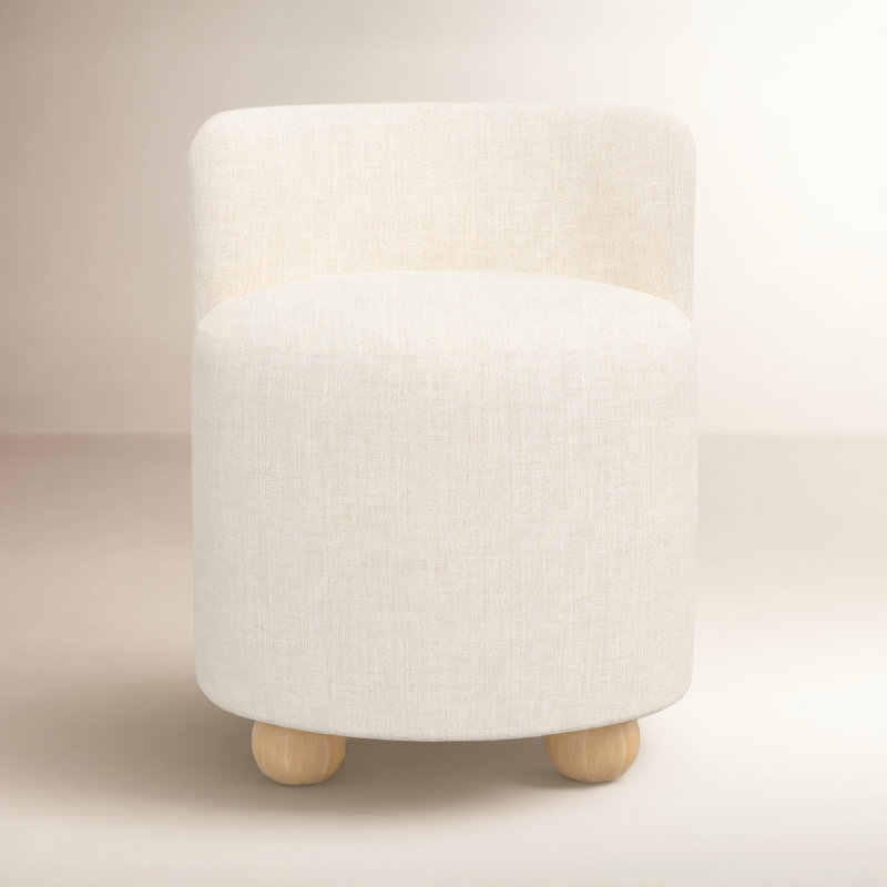 Bee Vanity Chair, Classic Talc Linen