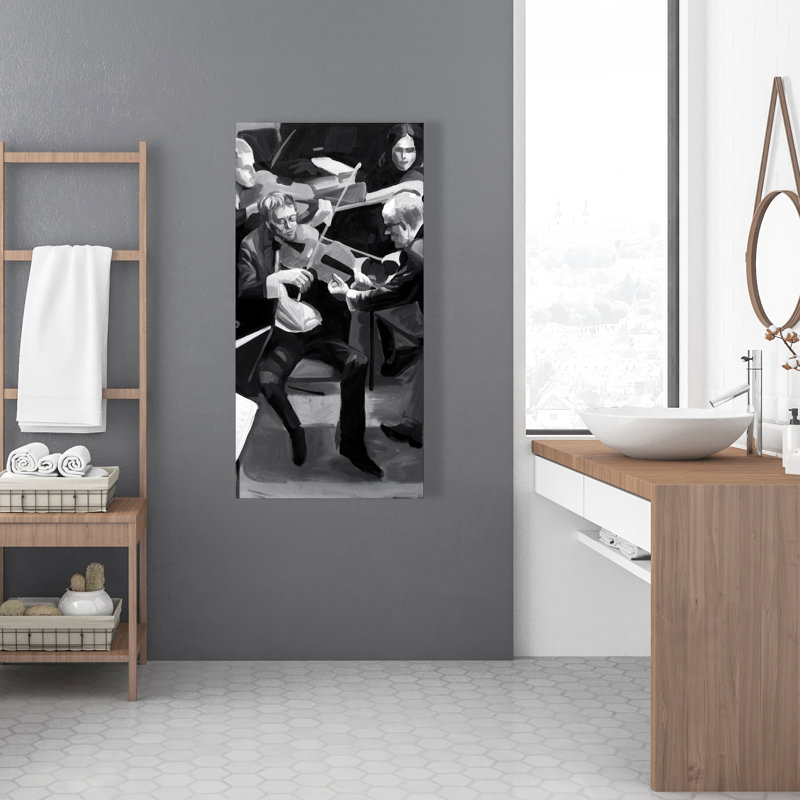 Art symphonique sur toile noir symphonique