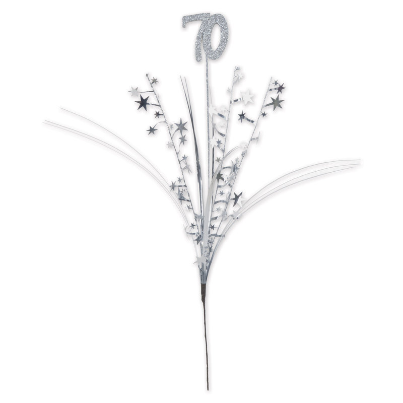 Branche de pulvérisation scintillant star, 25, Argent
