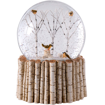 Robin Christmas Snow Globe