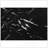 Accent Table, Console, Entryway, Narrow, Sofa, Living Room, Bedroom, Black Marble Look, Black Metal, Contemporary, Modern