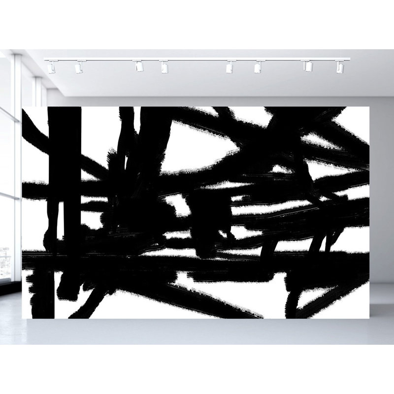 Murale esquisse géante, Noir / Blanc, l 96 po x L 144 po