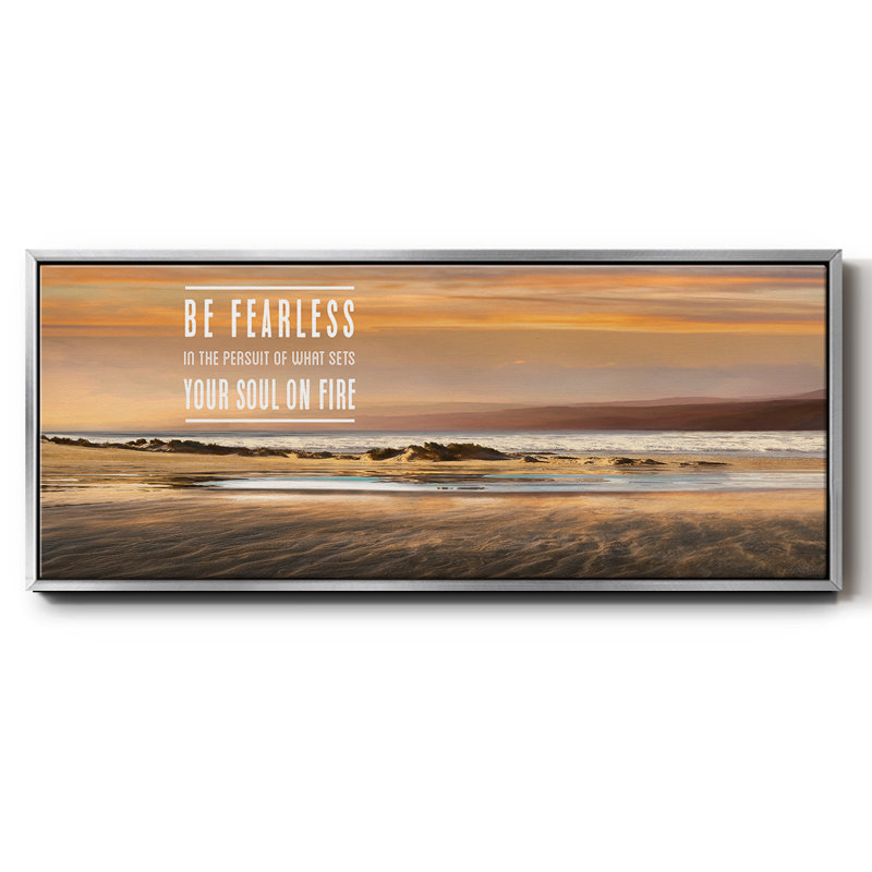 Be Be Fearless - Toile encadrée, H 24 po x l 60 po