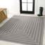 Tapis intérieur / extérieur noir / gris clair Chevron-69807256
