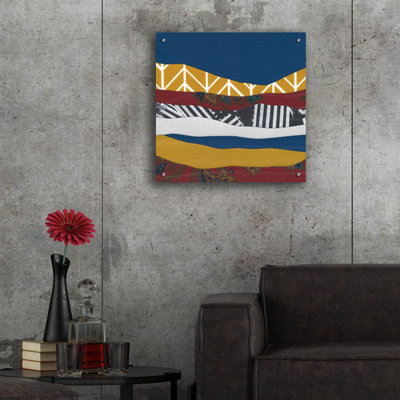  'Mountain Series 122' by Lorelle Rau Acrylic Glass Wall Art, 24" x 24"