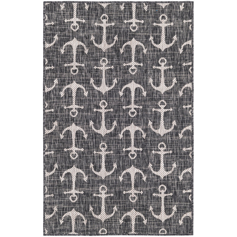 Tapis d'extérieur Ayton couleur bord de mer, Rectangle 7 pi x 10 pi