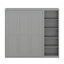 Lit escamotable mural Murphy avec tablettes de rangement-701603007