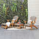 Dezi Teak Outdoor Ottoman with Cushion