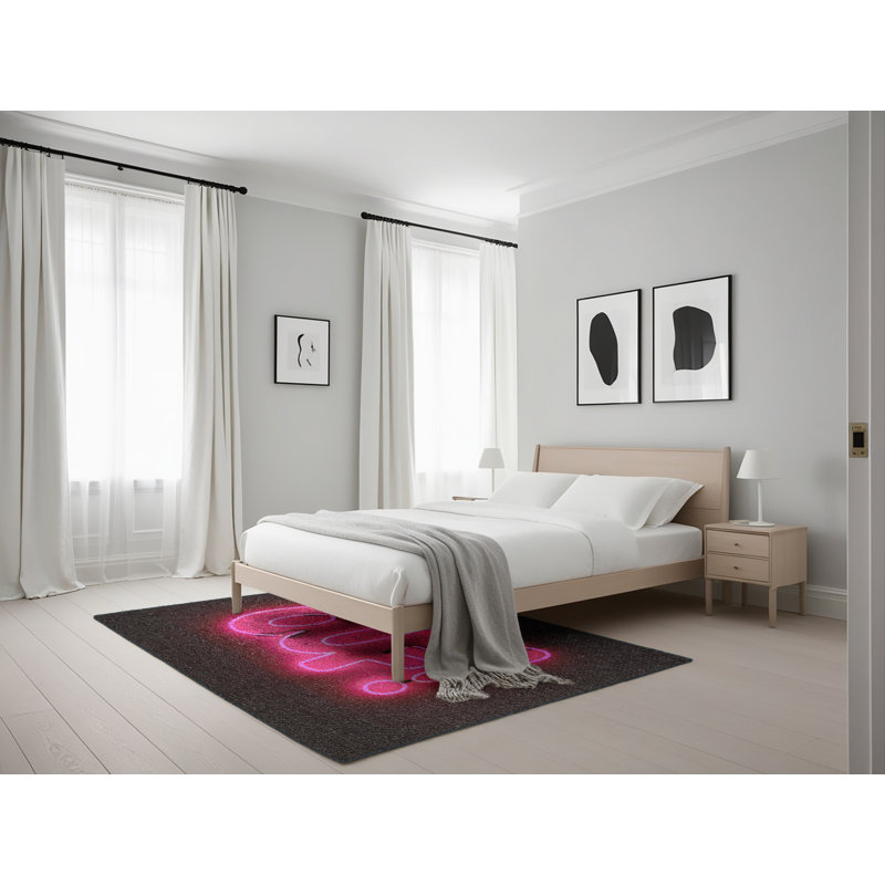 Tapis rose World of Neon, Rectangle 5 pi x 7 pi