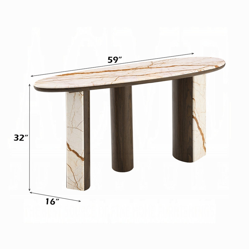Haidar Console Table W/accent Mirror