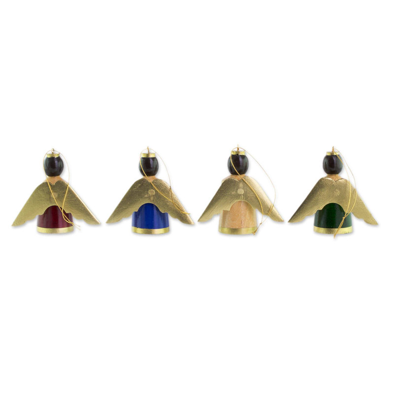 Figurine suspendue en bois jolie anges