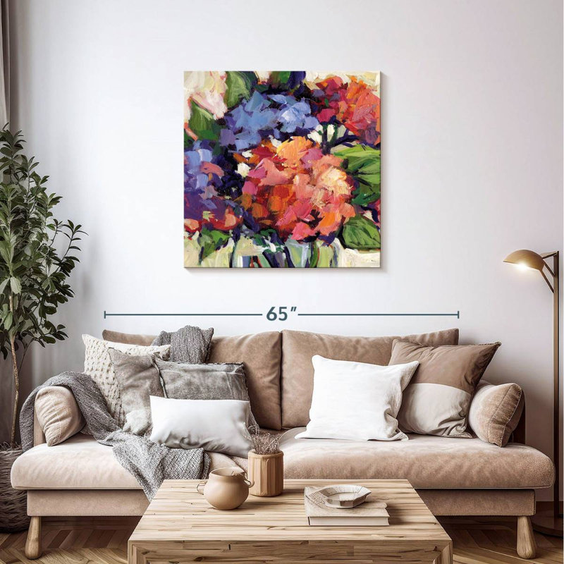 Multi Hydrangeas, 36" H x 36" W