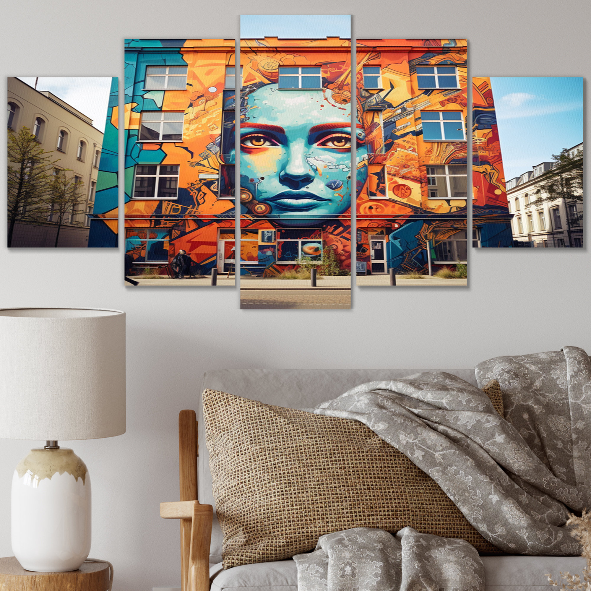 Design Art Germany Berlin Street Art II Modern Metal Wall Decor Set Wayfair Canada