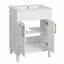 Meuble-lavabo 24 po avec lavabo en céramique-836916528