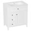 Meuble-lavabo autoportant de 30 po avec lavabo en céramique-250029450