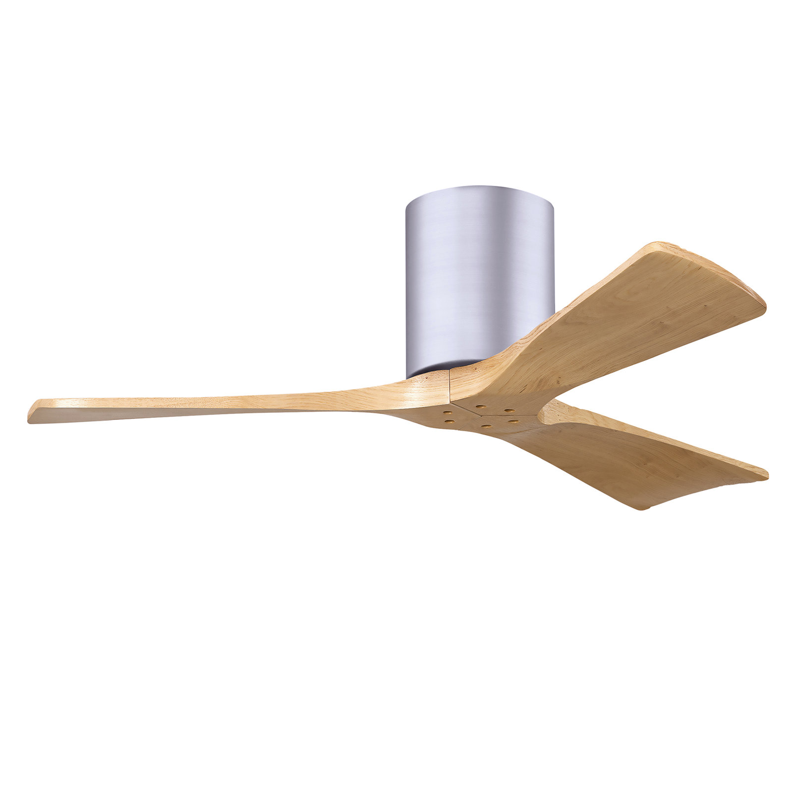 Olivier 3 Blade Ceiling Fan, Brushed Nickel, Light Maple Tone, 42"