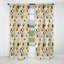Neutrals Beige Flowers Boho Pattern IV - Boho Curtain - Blackout Abstract Curtain - 1 Panels-107555579