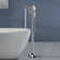 1 Handle Clawfoot Tub Faucet with Diverter