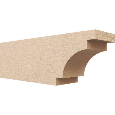 Queue de chevron en faux bois de cèdre Timberthane, l 6 po x H 8 po x L 24 po, brun clair