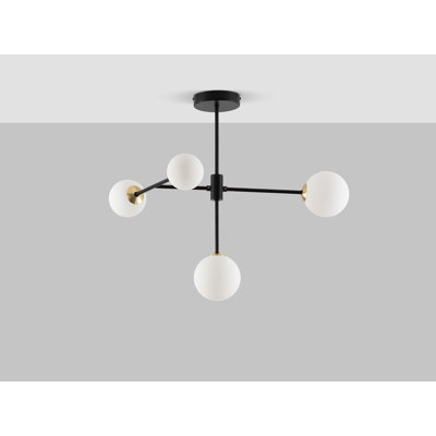 Christien Glass Semi Flush Mount