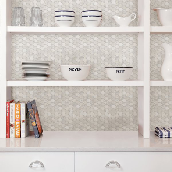 25.4cm W x 25.4cm L Vinyl Peel and Stick Mosaic Tile