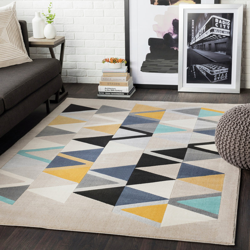 Rockhampton Geometric Area Rug, Rectangle 119 x 170cm