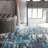 Elliott Abstract Power Loom Performance Blue/Gray Rug-953911871