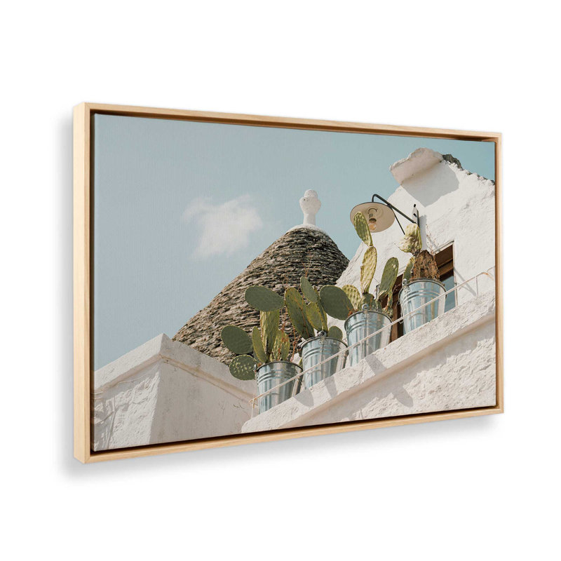 Impression sur toile Cacti Perch, Érable américain encadré, H 20,75 po x l 30,75 po x P 1,75 po