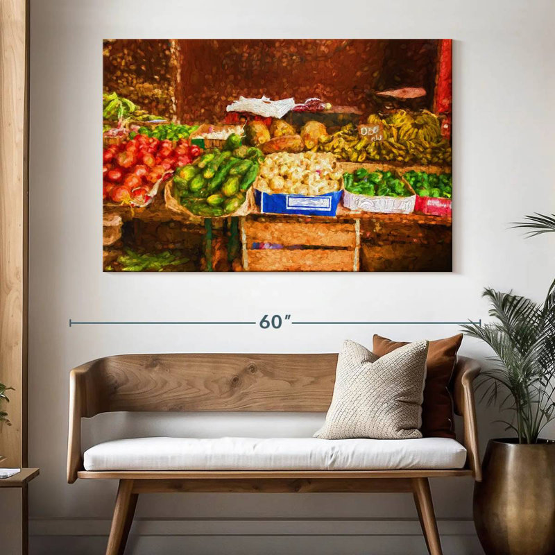 Yarlin Fruits And Vegetables, 34" H x 51" W