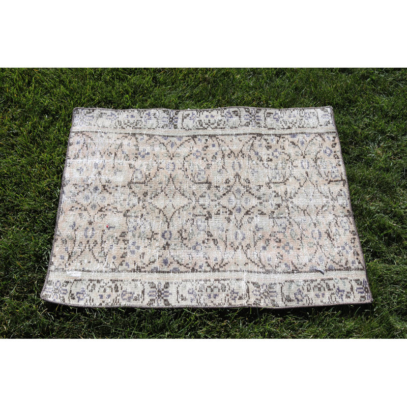 Tapis d'entrée en laine turc Anatolian