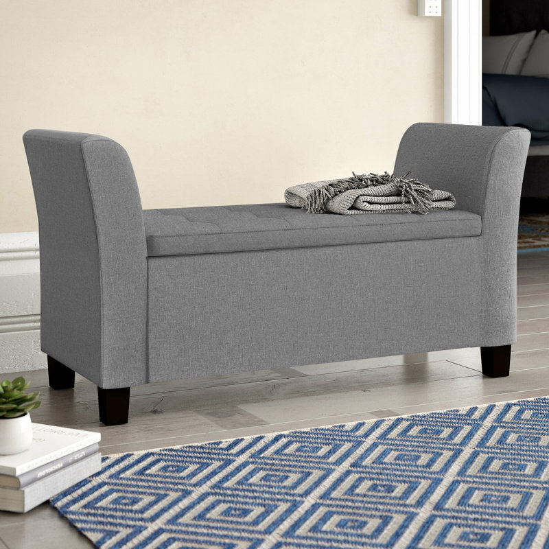 Ashley Storage Bench, Light Grey