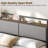 Upholstered Headboard with Charging Station and Open Storage-983392698