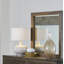 Miroir Bridgevine Home, aucun assemblage requis, finition noyer sablé