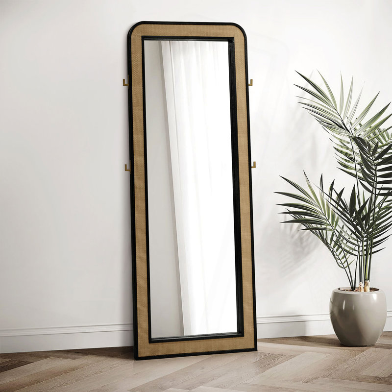 Miroir de plancher noir