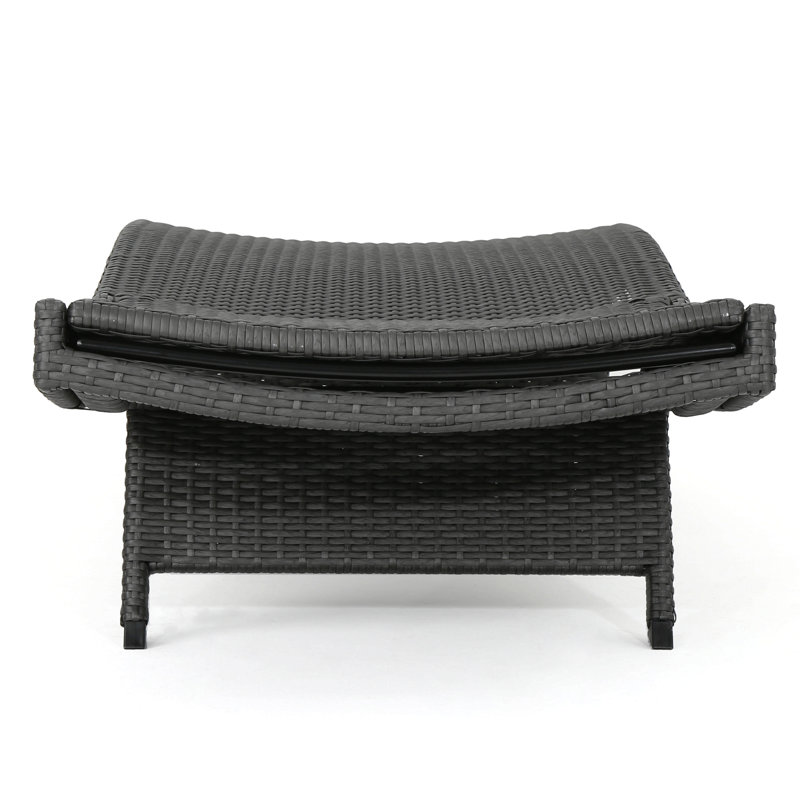 Chaise longue en osier Salem