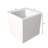 Urta Square Fiberstone Planter Modern Handmade MGO Clay Plant Pot with Drainage Holes for Indoor & Outdoor Use-119480103-119480123