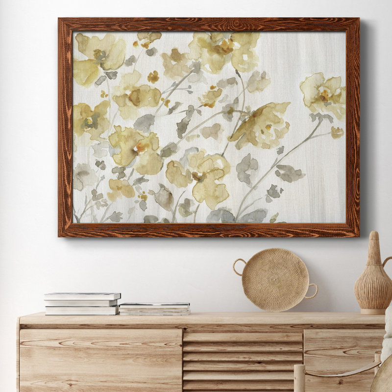 Blooming Neutral - Cadre photo, reproduction d'art sur papier, Érable, H 37,5 po x l 27,5 po x P 1,5 po