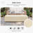 50000 Maximum BTUs Concrete Round Liquid propane Fire pit table