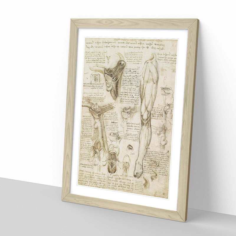 Leonardo Da Vinci - Single Picture Frame Painting, Oak