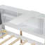Lit plateforme en bois avec lit gigogne, tablettes et tête de lit avec rangement-865879674-865879673