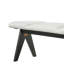 Bancs rembourrés confort, siège compact moderne en bois aggloméré pour entrée de maison
