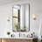 Square Wall Mounted Mirror 30" x 40" Mirror with Aluminium Alloy Frame-1317754833-1317754836-1317754826