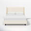 Hanson Upholstered Wingback Platform Bed-600718276-600718285