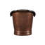 Paige 72" Copper Soaking Double Slipper Freestanding Tub with Rolled Rim-1487099302-1487099301