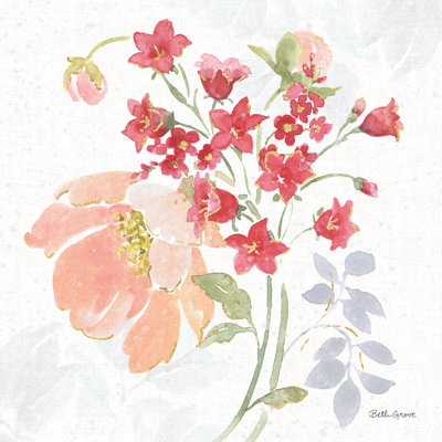 " Floral Focus IX " by Beth Grove Painting Print