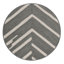 Washable Stone Light Gray Striped Area Rug