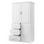 Armoire de rangement haute et large avec portes pour salle de bain / bureau-272496646