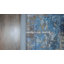 Tapis bleu / gris fait à la main Patil-63363783