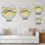 Blossoming Green Fields In Countryside - Horloge murale-60328932