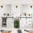 Bathroom Vanity With Sink, Faucet, Mirror, Sliding Barn Door, And Drawers-382758373-392099611